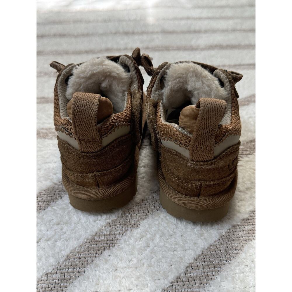 UGG Unisex Lowmel Sneakers Toddler Chestnut Suede Sheepskin Size US 7/EU 23.5 - Picture 11 of 14